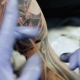 Professional Tattoo Master Draws On Man's Shoulder. - VideoHive Item for Sale