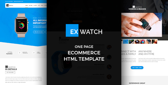Incredible Ex Watch - Single Product eCommerce HTML