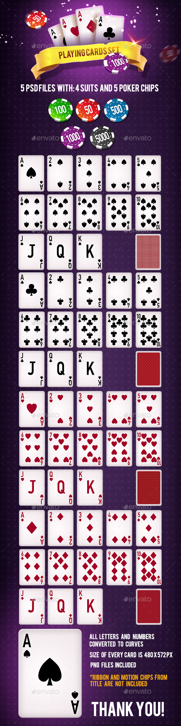 Full Deck of Playing Cards by ververver GraphicRiver