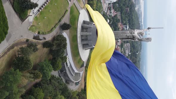 Vertical Video National Flag of Ukraine alt