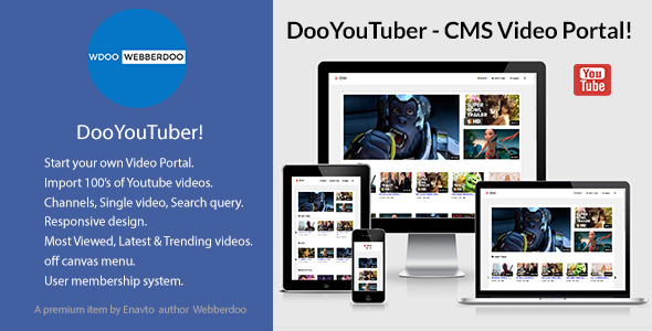 DooYouTuber - CMS Video Portal - CodeCanyon Item for Sale