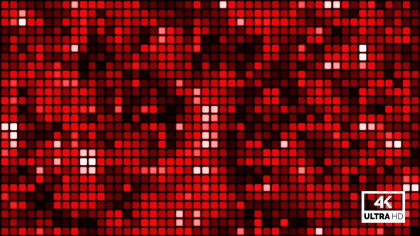 Red Digital Dots Led Display Background Animation Looped V3 alt