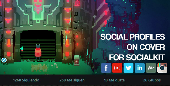 Download Social Profiles on Cover for SocialKit nulled version