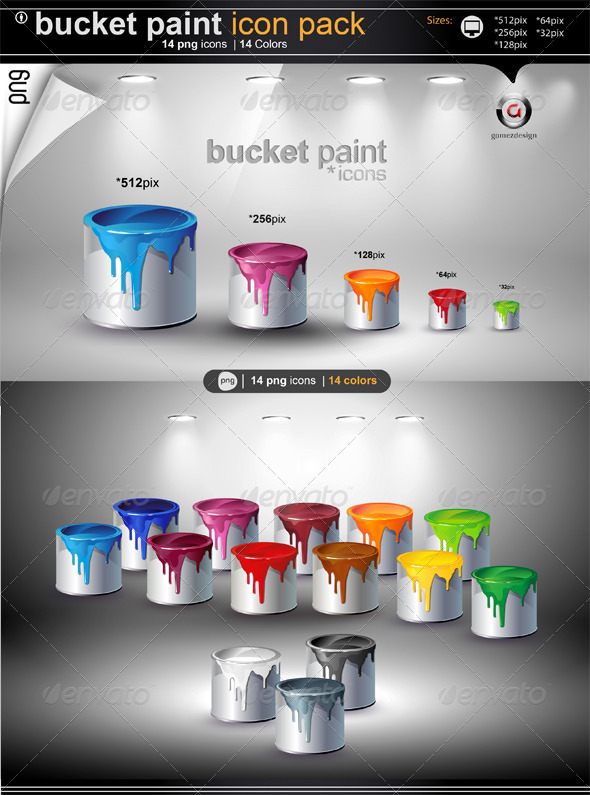 Buket Paint Icons - Objects Icons
