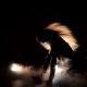 Girl Passionately Dancing, Silhouette - VideoHive Item for Sale