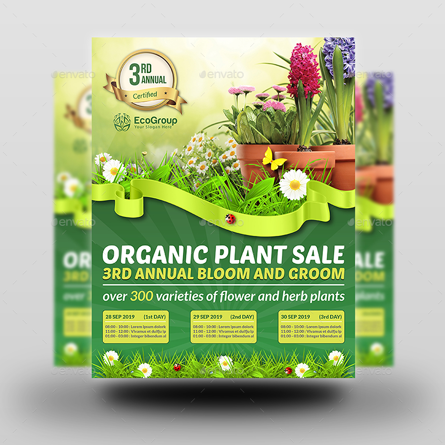 Plant Sale Show Flyer Template In Plant Sale Flyer Template