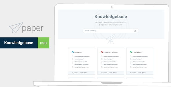 Paper - ProductKnowledgebase - ThemeForest 15927867