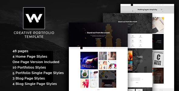 W Studio - Portfolio Parallax Joomla Template - Portfolio Creative