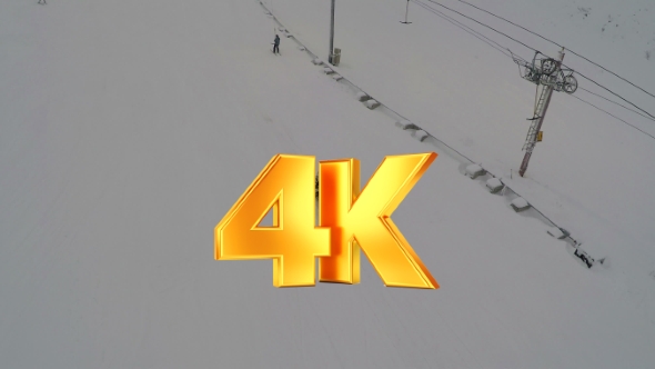 Chair Lift At A Ski Resort alt