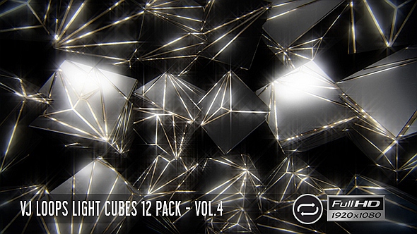 VJ Loops Light Cubes Vol.4 - 12 Pack