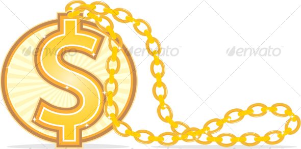 Dollar Necklace - Objects Illustrations