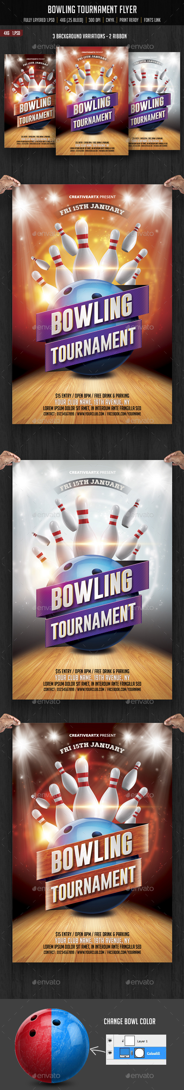 Bowling Tournament Flyer With Bowling Flyers Templates Free