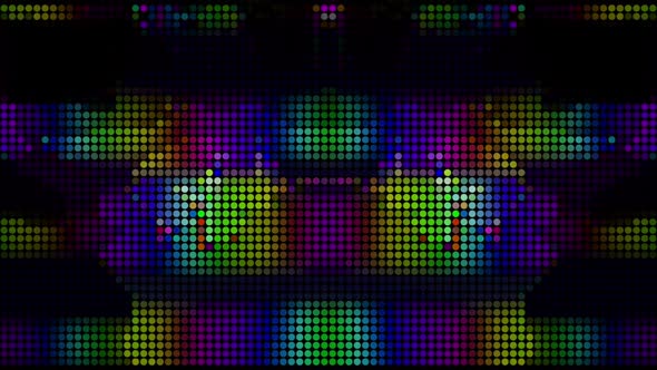 Varicolored Neon Nostalgic Psychedelic Iridescent Background
