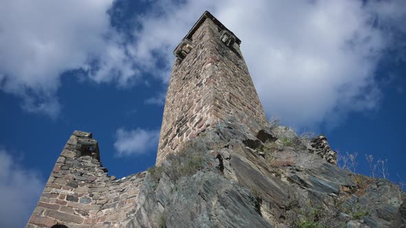 Svan Tower against the blue sky