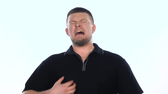 Yawn. White. Slow Motion alt