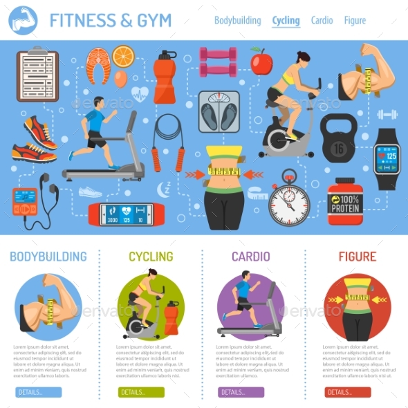 Fitness and Gym Infographics