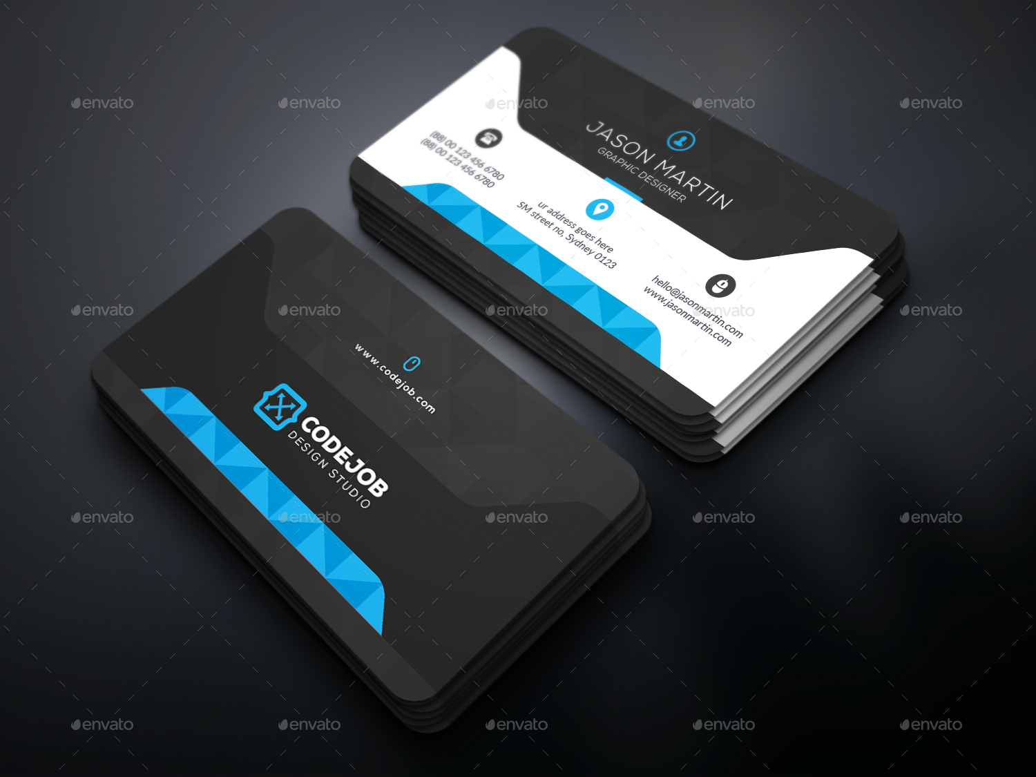 Creative Business Cards by UXcred | GraphicRiver