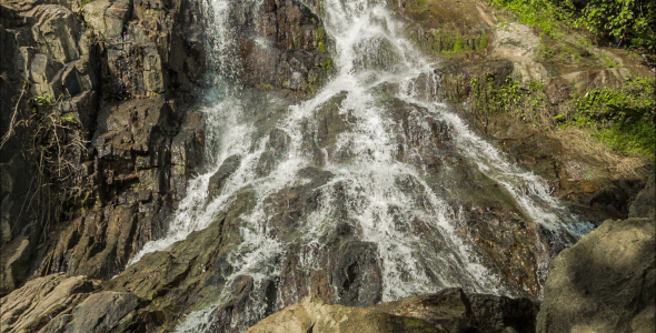 Waterfall In Rock