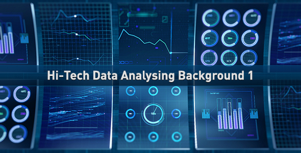 Hi-Tech Data Analysing Background 1