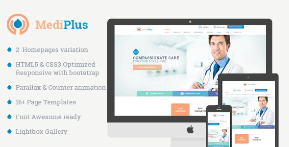 MediPlus - Responsive - ThemeForest 15946478