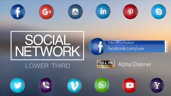 Social Network Lower Third