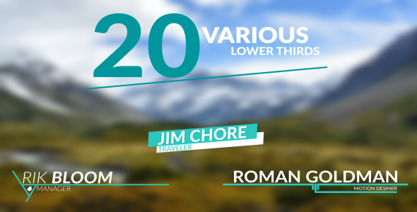 20 Various Lower - VideoHive 15952425