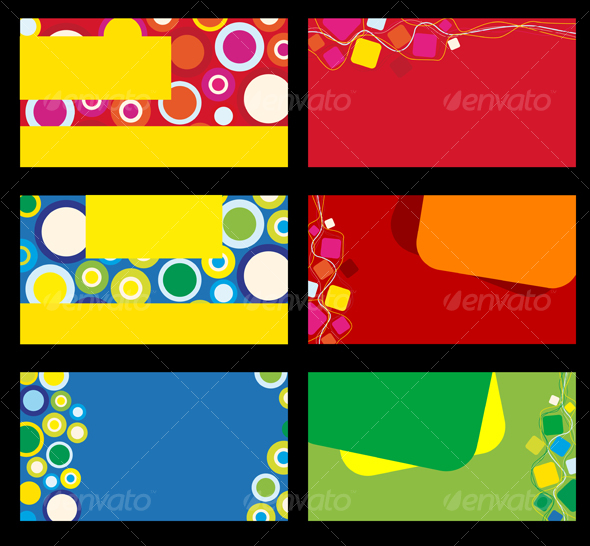 Colorful backgrounds for design cards and banners