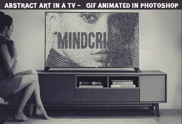Create Animated gif of an Abstract Video in a TV Set in Photoshop - Miscellaneous Graphics