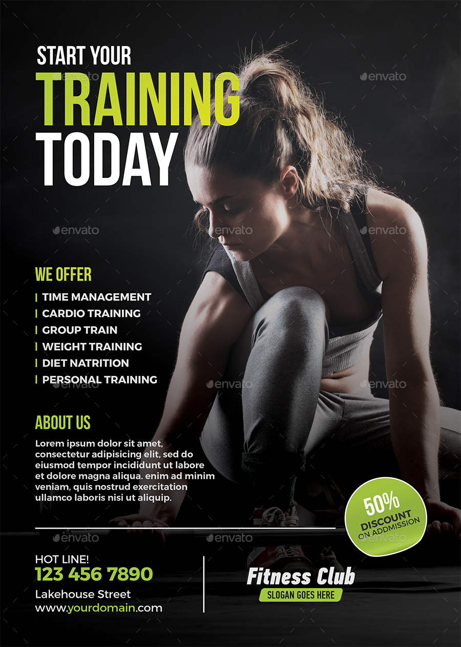 Fitness Flyer by themedevisers GraphicRiver