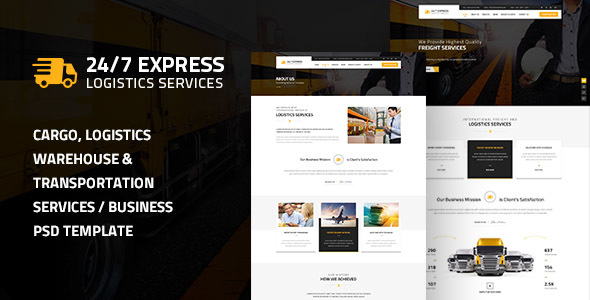 247 Express Logistics - ThemeForest 15659349
