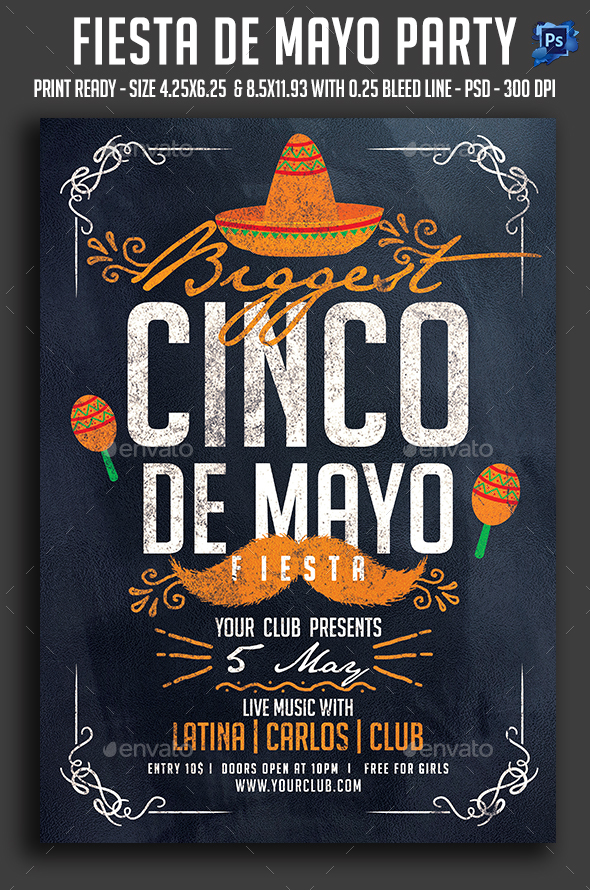 Cinco De Mayo Flyer by sparkg | GraphicRiver