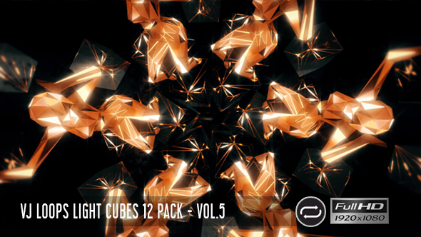 VJ Loops Light Cubes Vol.5 - 12 Pack