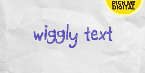 Wiggly Text - VideoHive 15983036