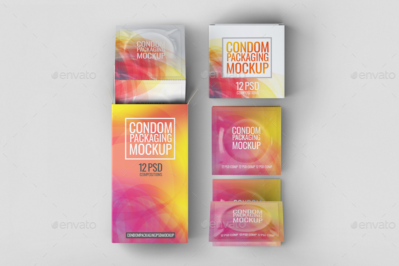 Condoms Packaging Mock-Up by L5Design | GraphicRiver