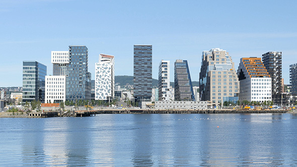 Barcode Project High-Rise Apartments of Oslo Norway