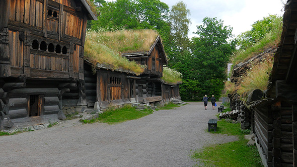 Norwagian Village Farm, Near Oslo, Norway