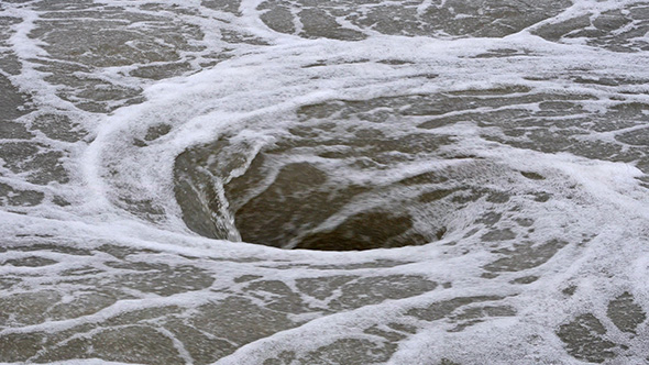 Natural Whirlpool in Water
