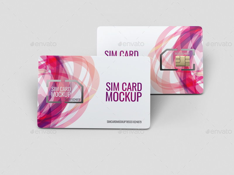 Sim Card Mock-up, Graphics 