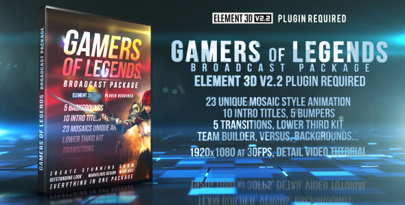 Gamers of Legends - Broadcast Package