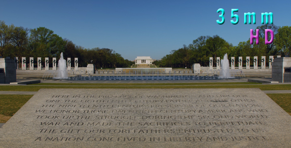 National World War II Memorial, Lincoln Memorial in Background 24