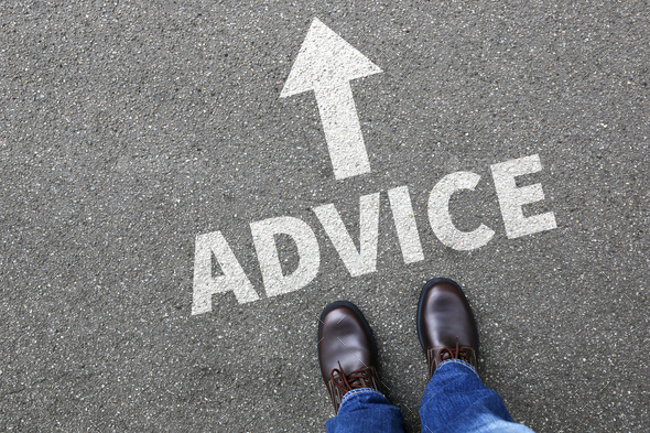 Advice support help assistance businessman business man concept problem solution