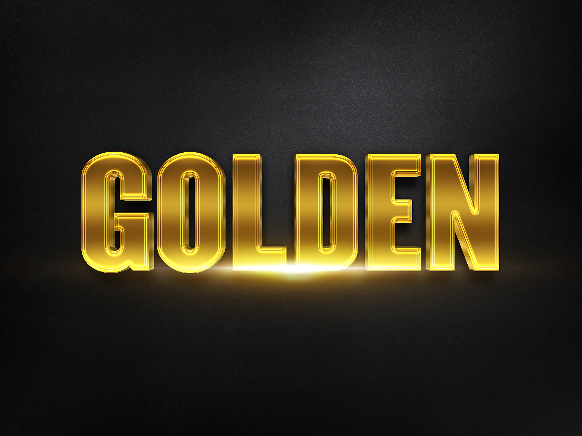 gold text style photoshop free download