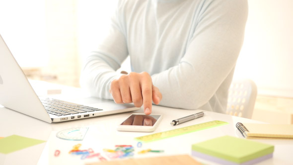  Smartphone Texting, Typing Message alt