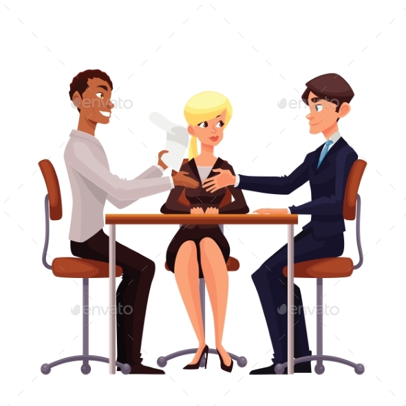 Business Discussion at a Table of Employees - Concepts Business