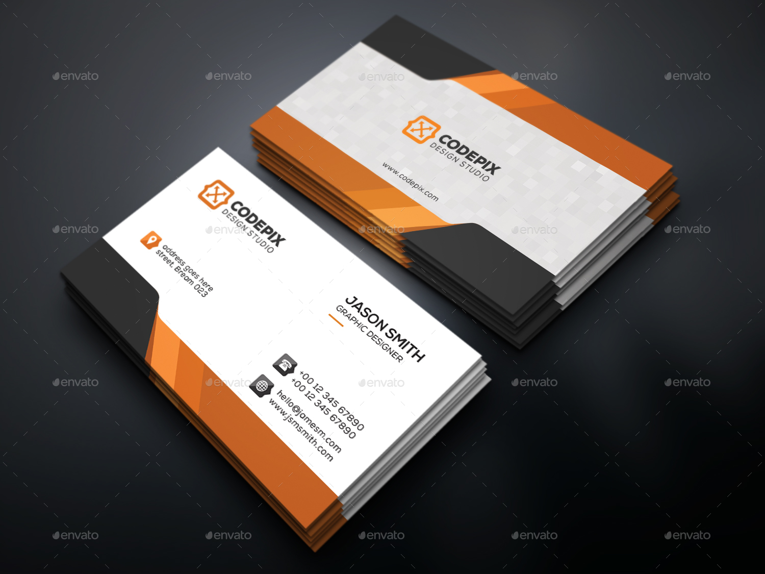 Shade Business Card by UXcred | GraphicRiver