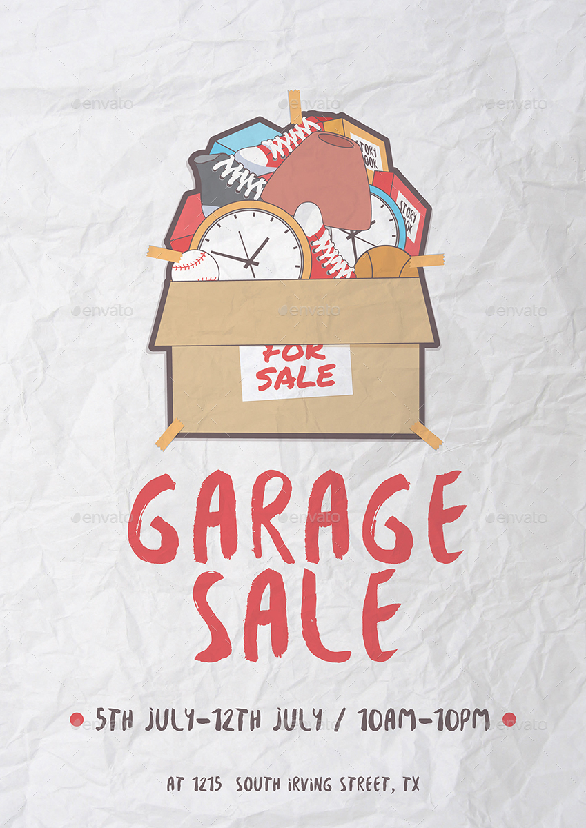 Garage Sale Flyer, Print Templates | GraphicRiver