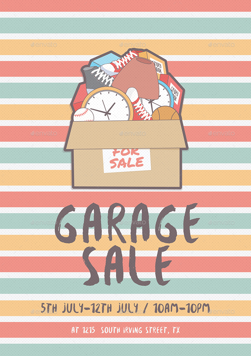 Garage Sale Flyer, Print Templates | GraphicRiver