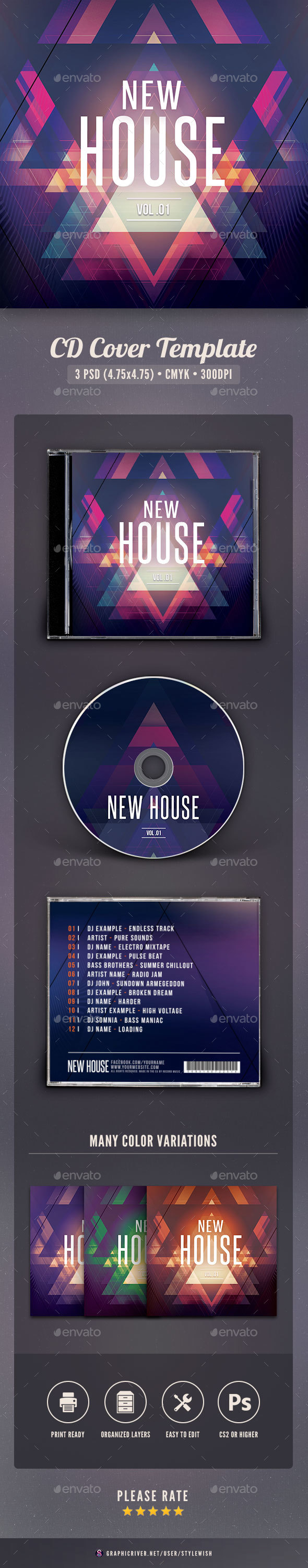 New House CD Cover Artwork