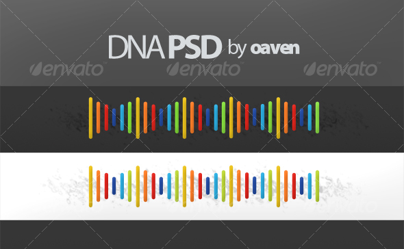 DNA Graphic (PSD) - Miscellaneous Illustrations