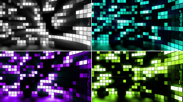 Neon Tiles Stage Light - Flickering Light Beat Pulse alt